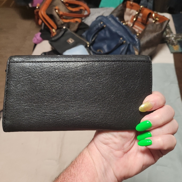 Michael Kors Black Wallet with Gold Accent - Picture 3 of 4